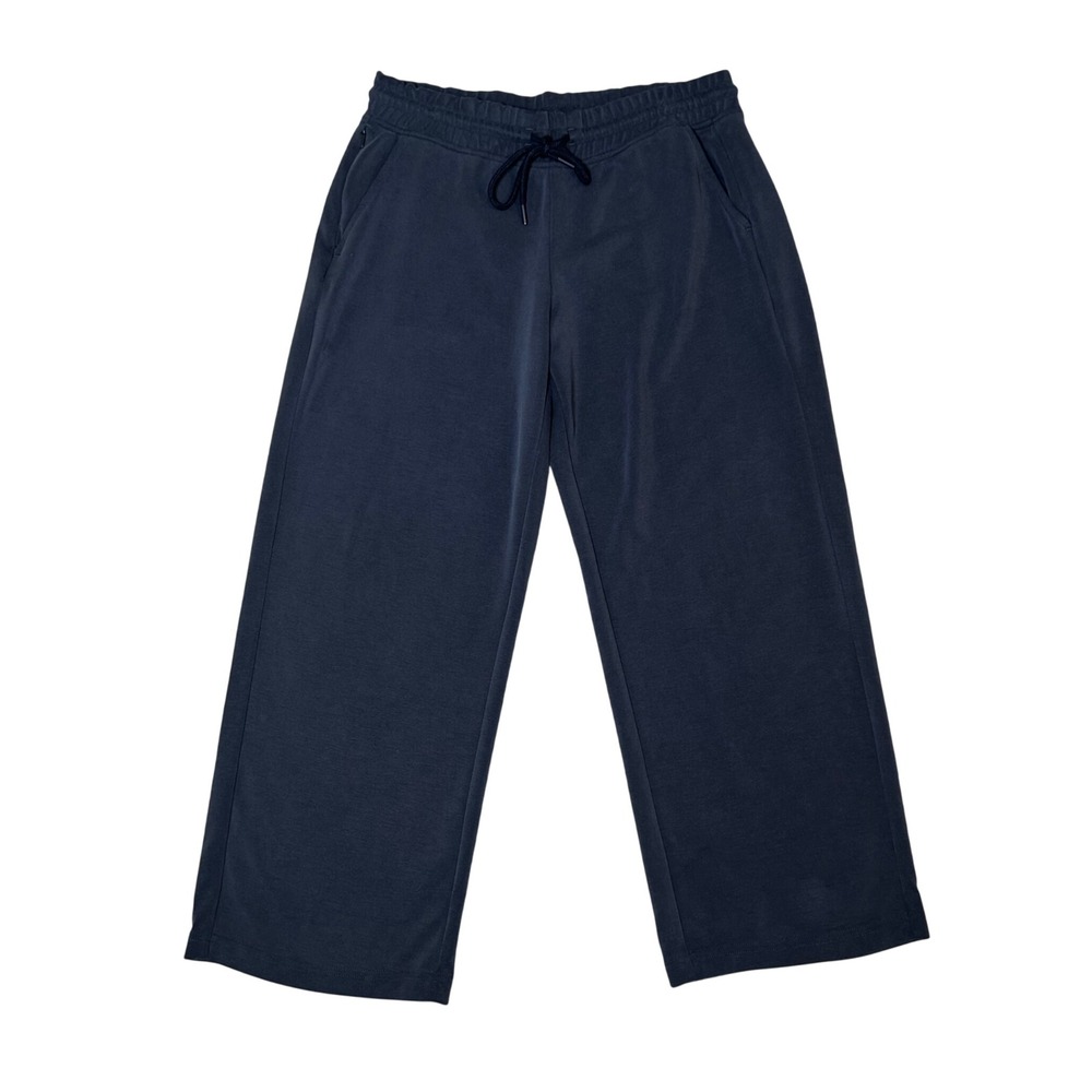 Athleta Womens Seasoft mid rise straight cropped blank pull on pants M